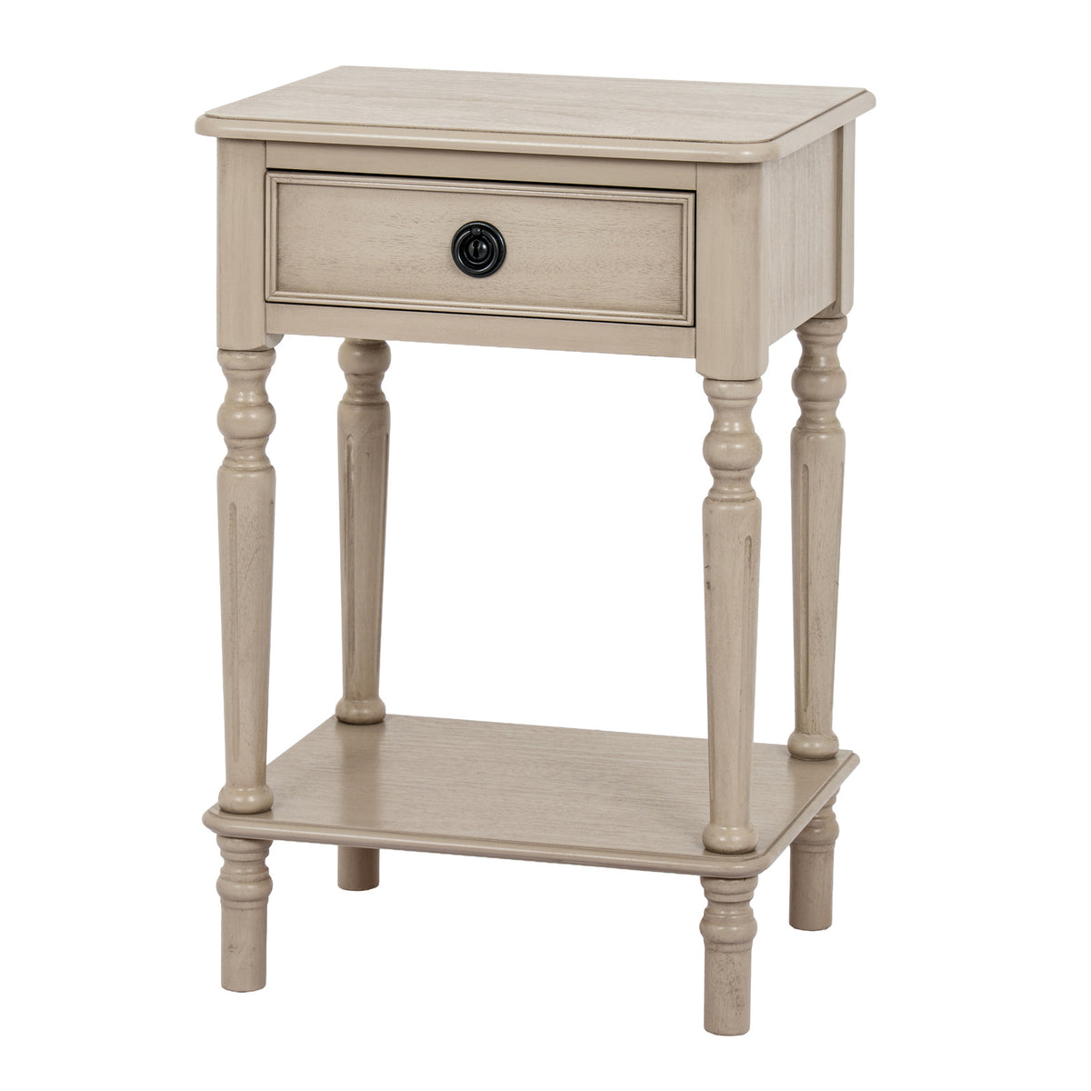 The Rowan Collection 1 Drawer Side Table With Shelf by Hill Interiors