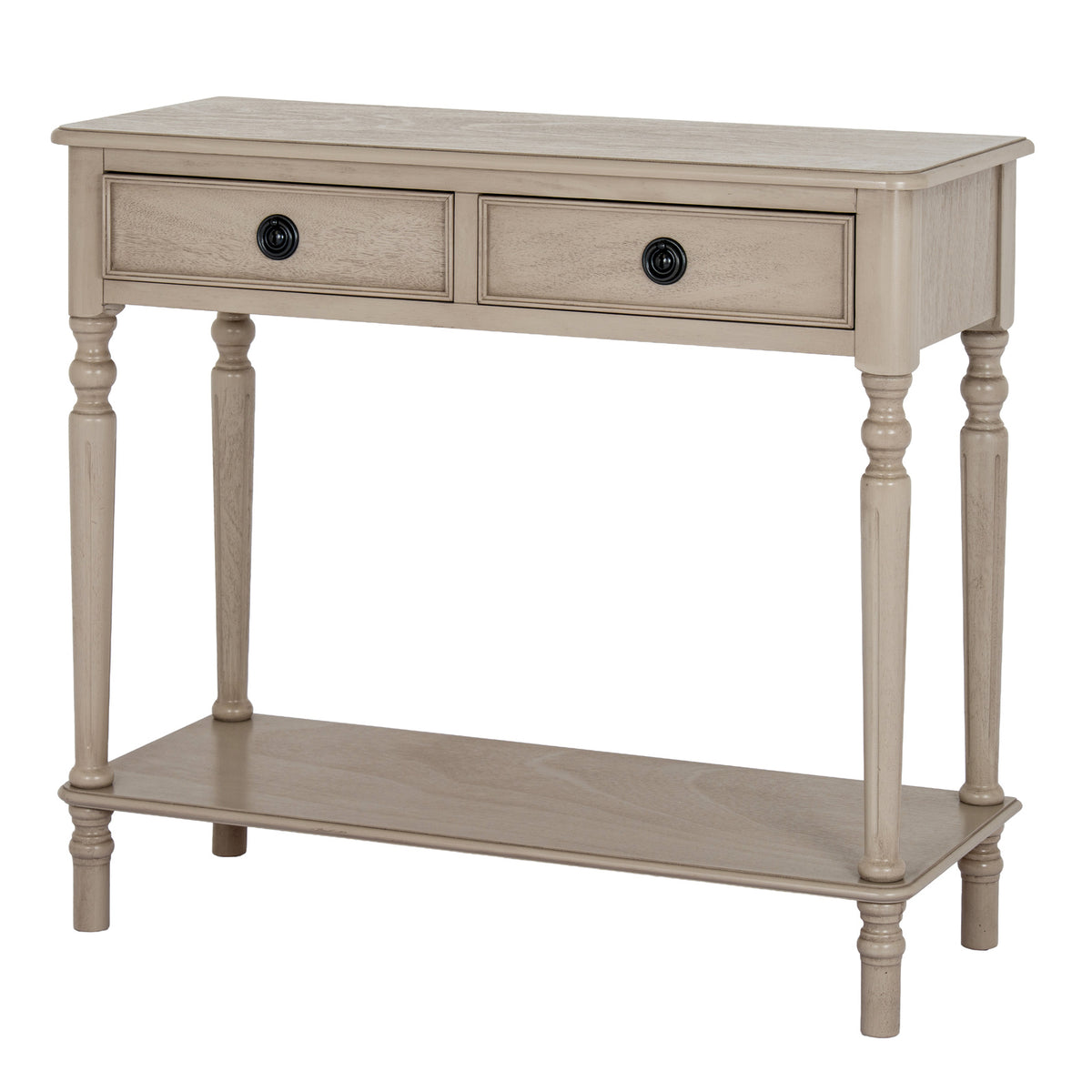 The Rowan Collection 2 Drawer Console Table With Shelf by Hill Interiors