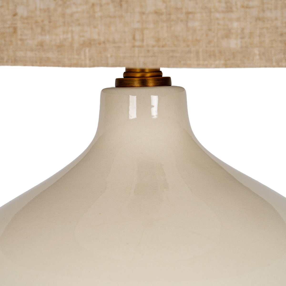 Lucille Ceramic Table Lamp With Linen Shade by Hill Interiors - image 4