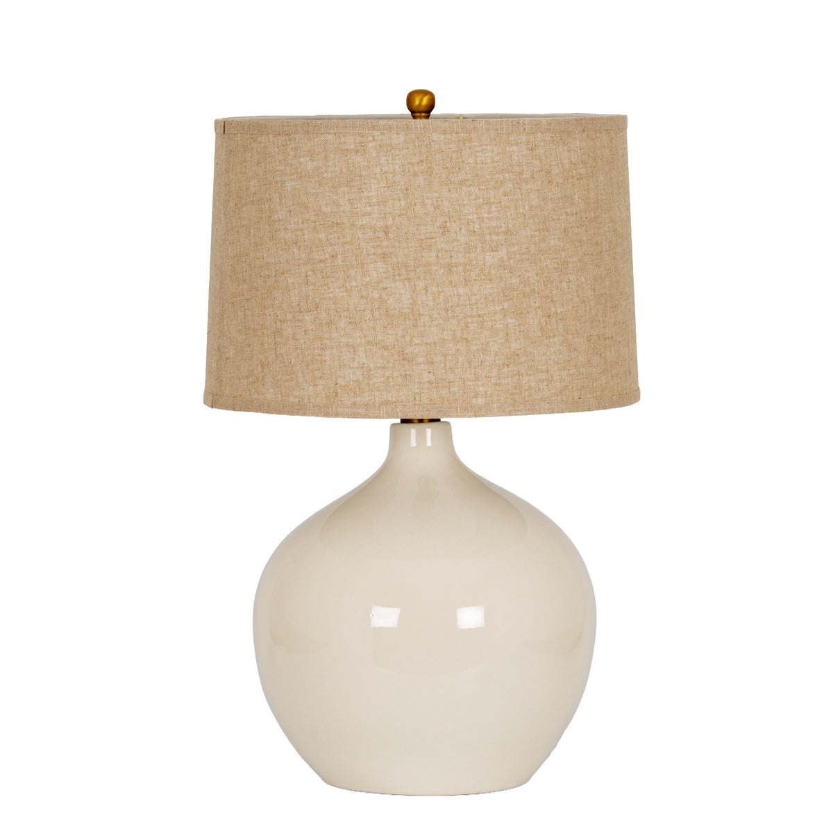 Lucille Ceramic Table Lamp With Linen Shade by Hill Interiors
