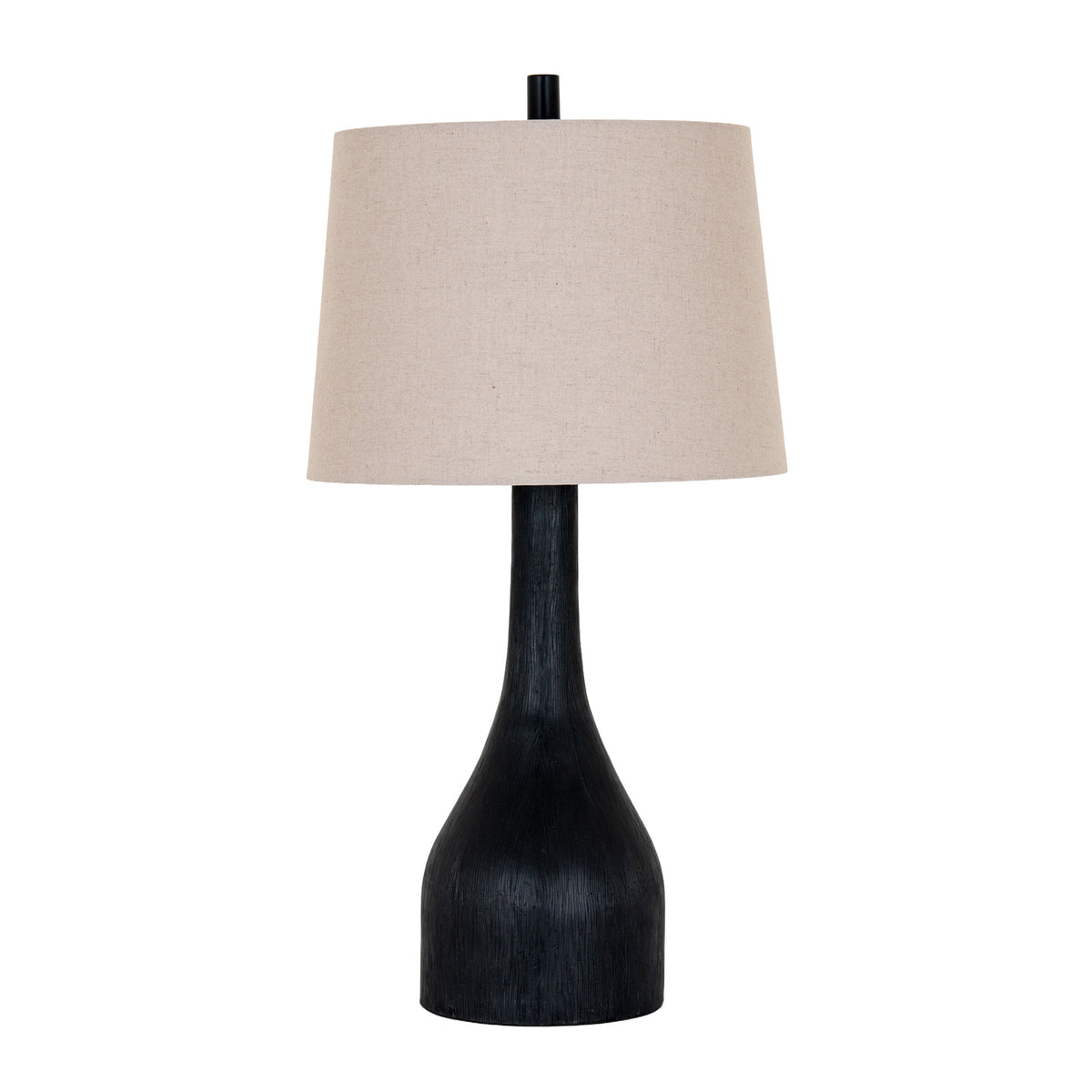 Brompton Table Lamp With Grey Linen Shade by Hill Interiors