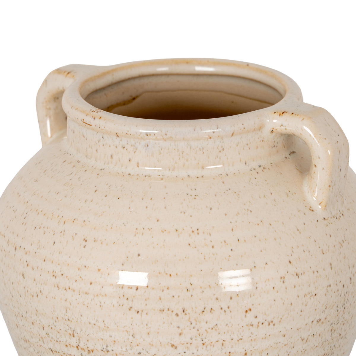 Speckled Ceramic Wide Amphora Pot by Hill Interiors - image 3