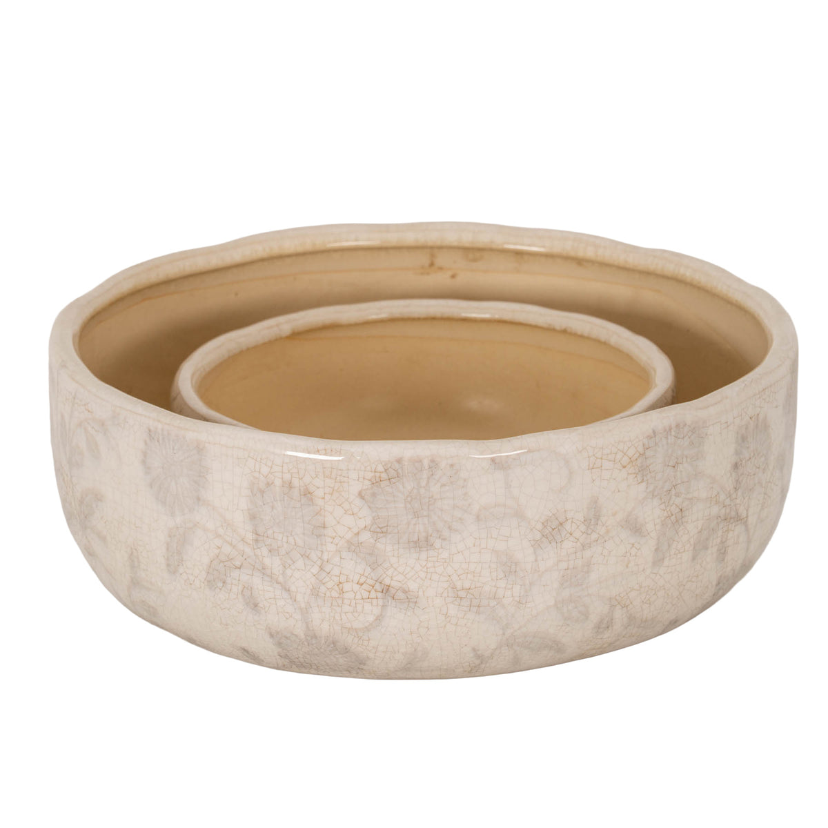 Large Grey Aster Ceramic Bowl Pot by Hill Interiors - image 3