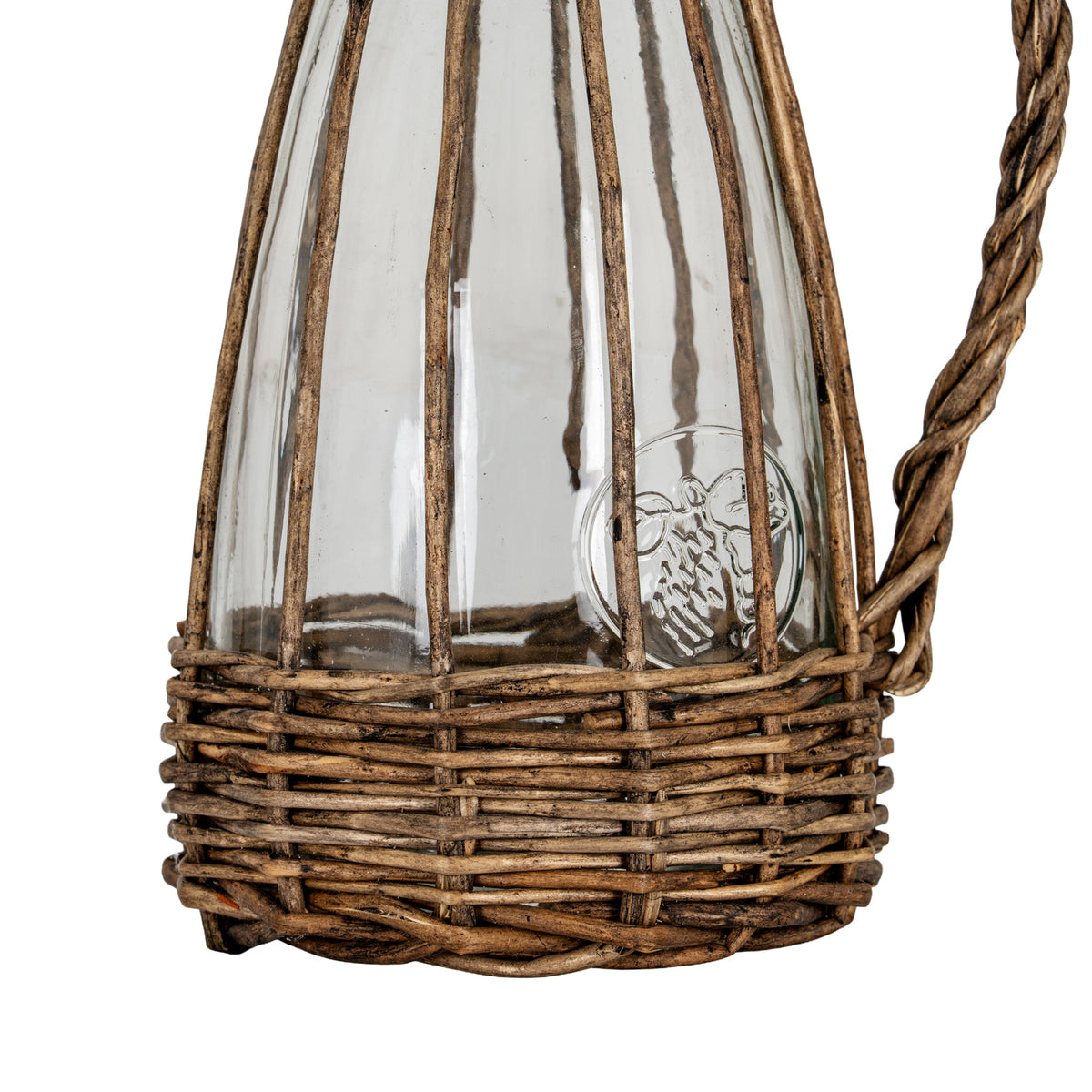 Briar Collection Large Glass And Wicker Carafe With Handle by Hill Interiors - image 4
