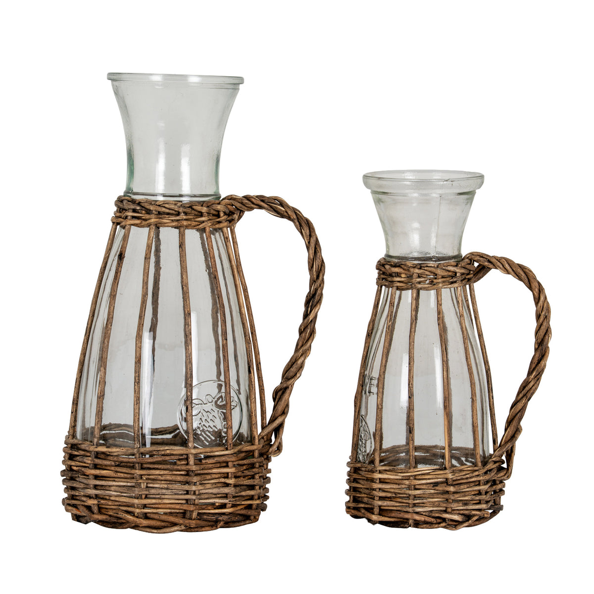 Briar Collection Glass And Wicker Carafe With Handle by Hill Interiors - image 2