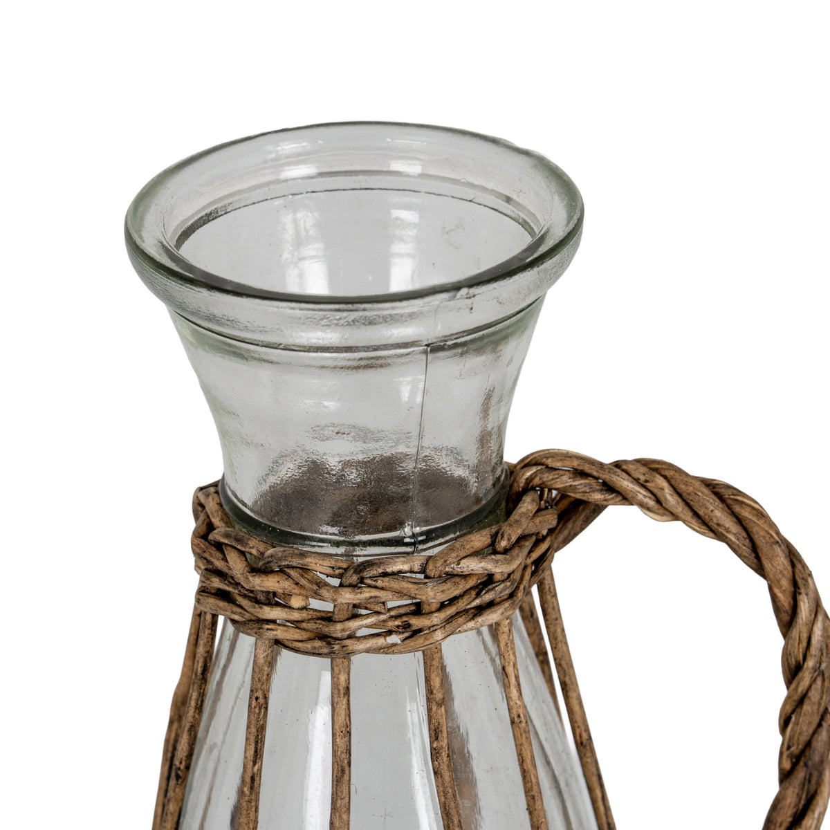 Briar Collection Glass And Wicker Carafe With Handle by Hill Interiors - image 3