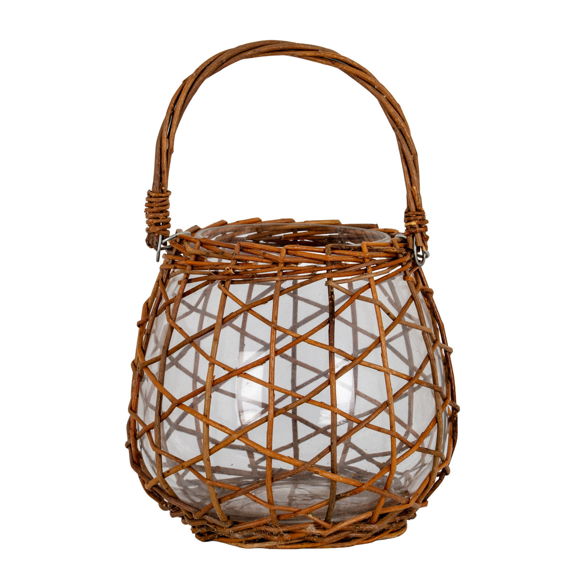 Briar Collection Large Wicker Lace Lantern by Hill Interiors