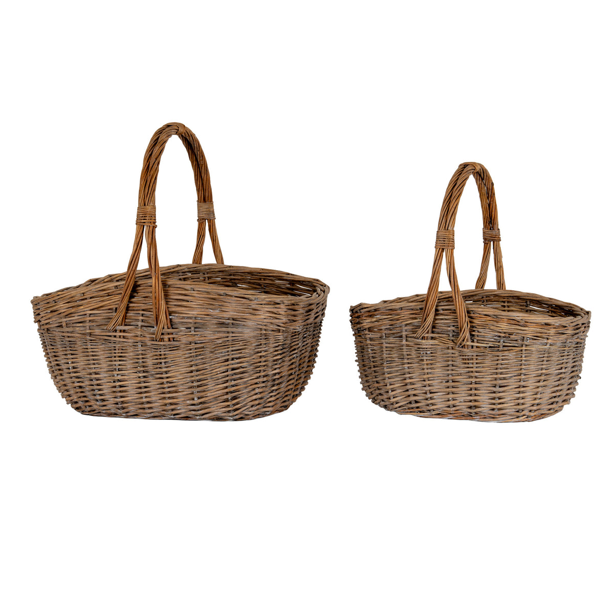 Briar Collection Set Of Two Wicker Trug Baskets by Hill Interiors - image 2