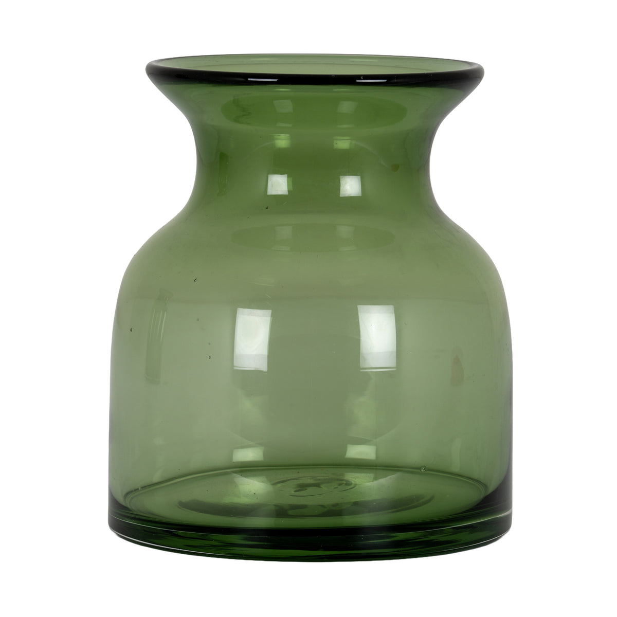 Small Green Glass Vase by Hill Interiors
