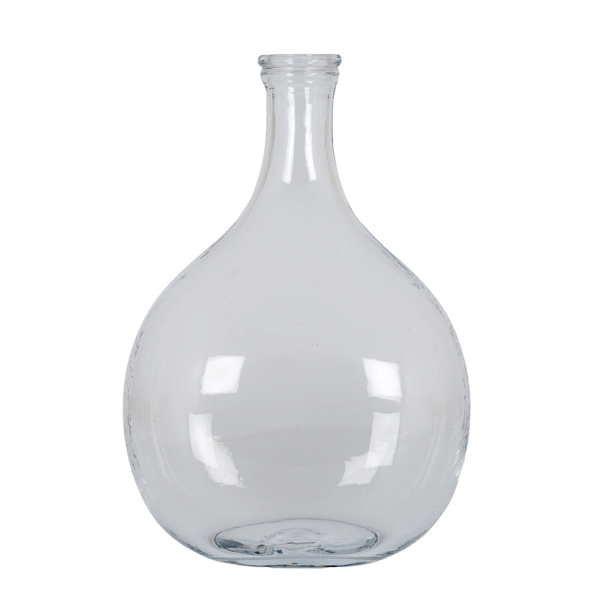 Large Glass Balloon Bottle Vase by Hill Interiors