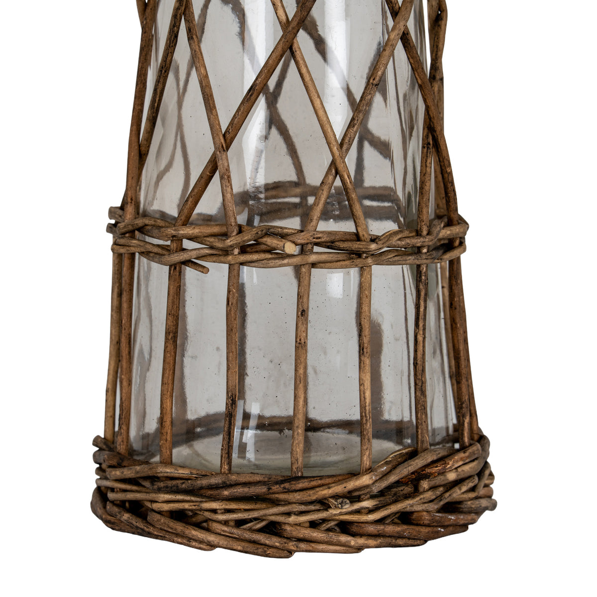 Briar Collection Medium Glass And Wicker Bottle Carafe by Hill Interiors - image 4