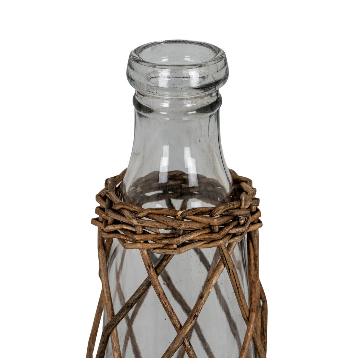 Briar Collection Small Glass And Wicker Bottle Carafe by Hill Interiors - image 3