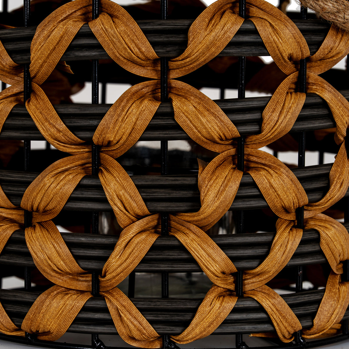 Woven Wicker Lantern With Jute Handle by Hill Interiors - image 5
