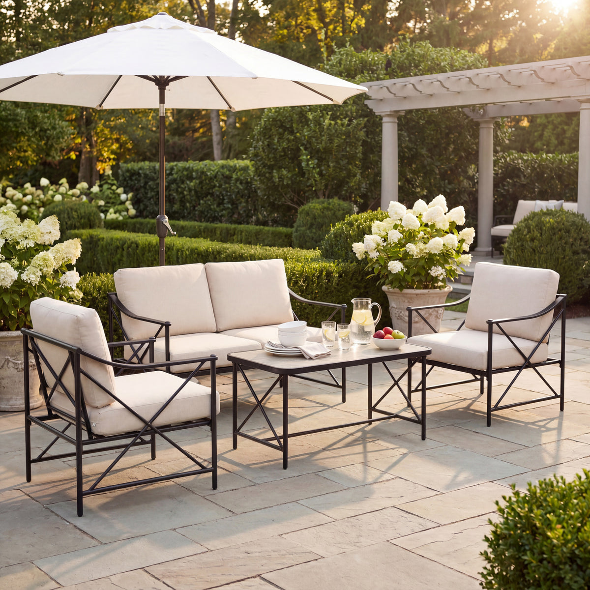 Madison Collection Outdoor 4 Seater Lounge Set by Hill Interiors