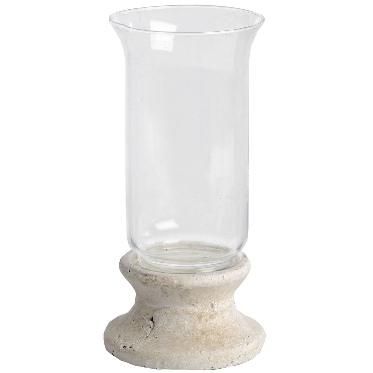 Stone Based Hurricane Lantern by Hill Interiors