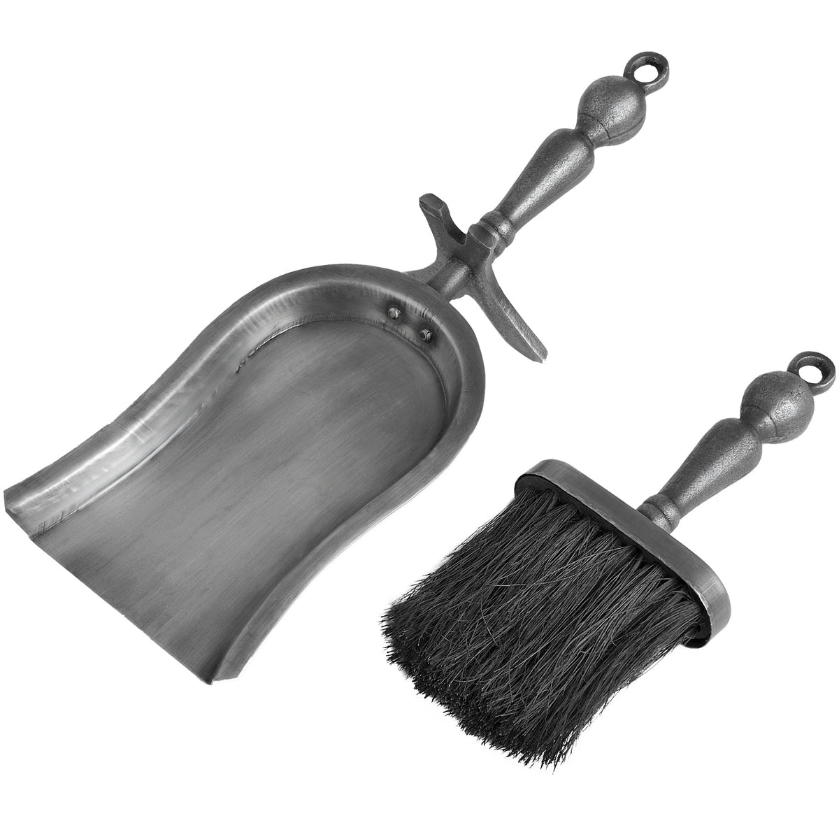 Hearth Tidy Set in Antique Pewter Effect Finish by Hill Interiors - image 3