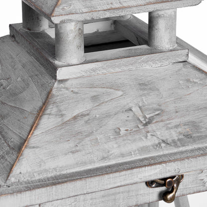 Set Of Three Wooden Lanterns With Traditional Cross Section by Hill Interiors - image 2