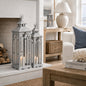 Set Of Three Wooden Lanterns With Archway Design by Hill Interiors