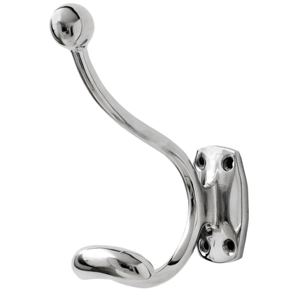 Single Hook Chrome Coat Hanger by Hill Interiors