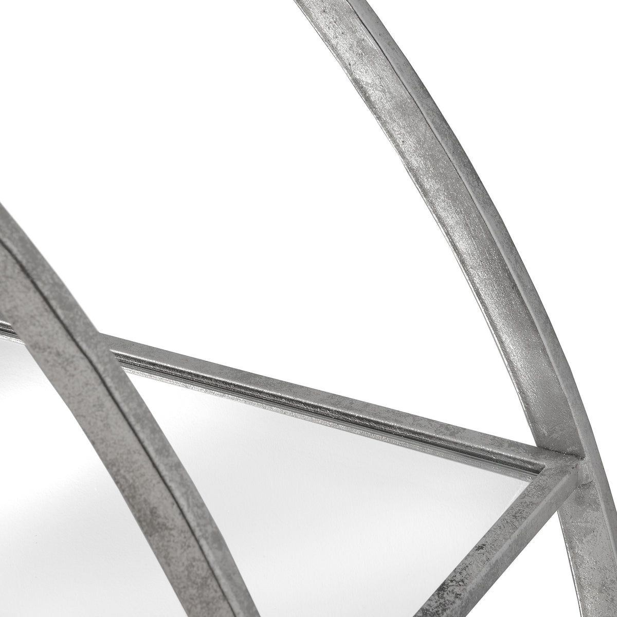 Large Circular Silver Wall Hanging Multi Shelf by Hill Interiors - image 4
