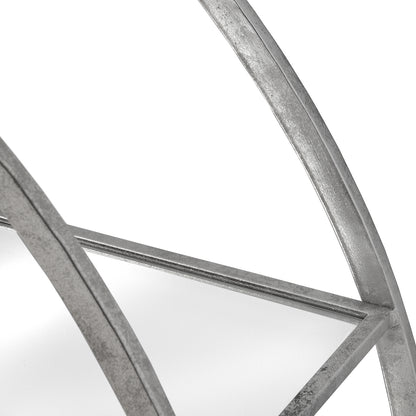 Large Circular Silver Wall Hanging Multi Shelf by Hill Interiors - image 4