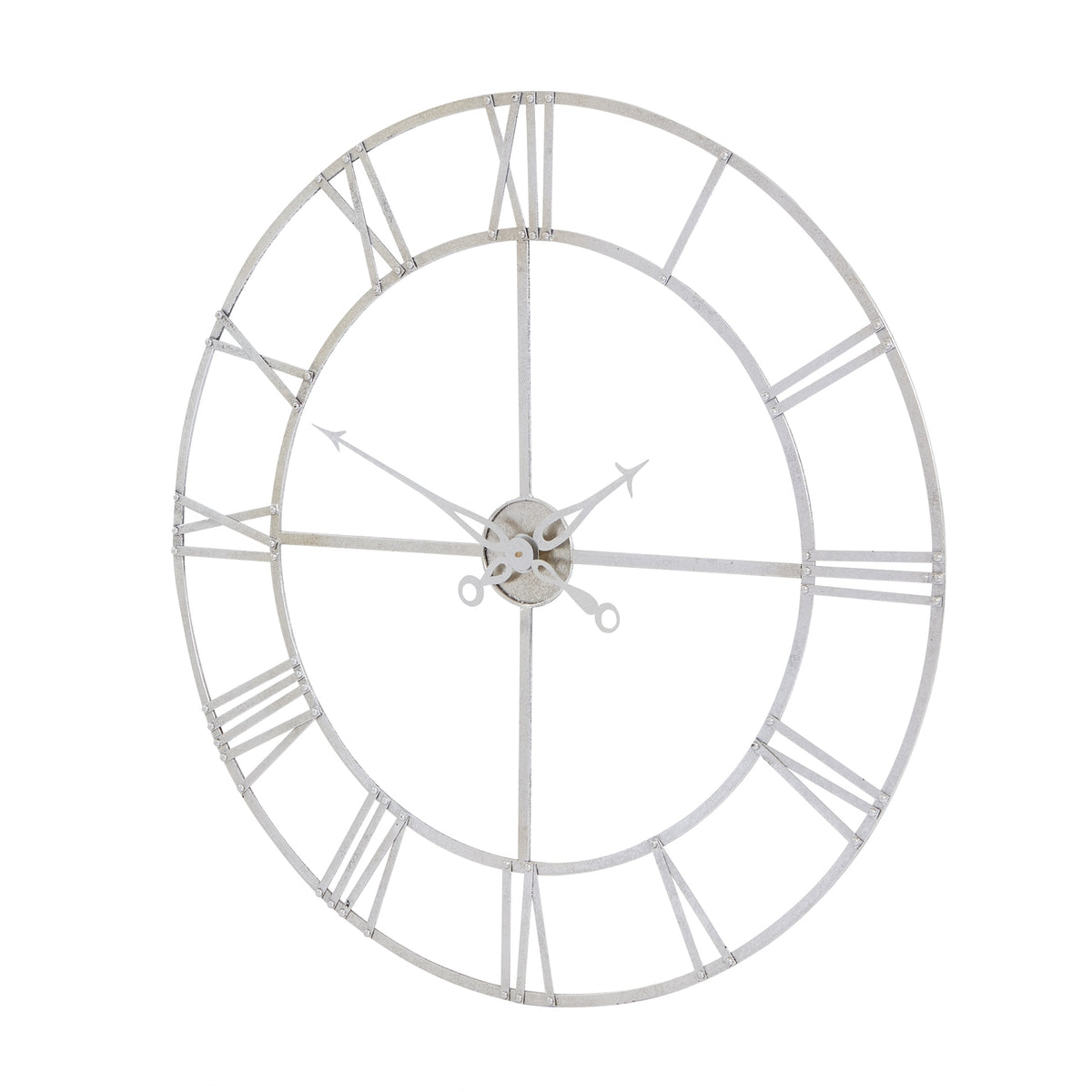 Large Silver Foil Skeleton Wall Clock by Hill Interiors - image 2