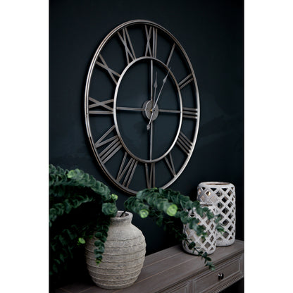 Large Silver Foil Skeleton Wall Clock by Hill Interiors - image 5