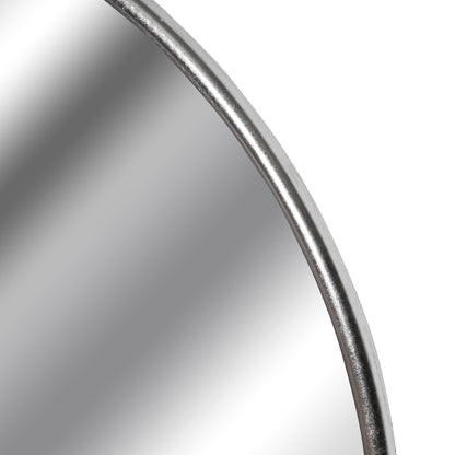 Silver Foil Large Circular Metal Wall Mirror by Hill Interiors - image 2