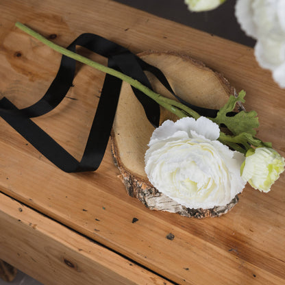 White Ranunculus Spray by Hill Interiors - image 2