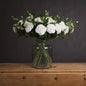 White Garden Rose Spray by Hill Interiors