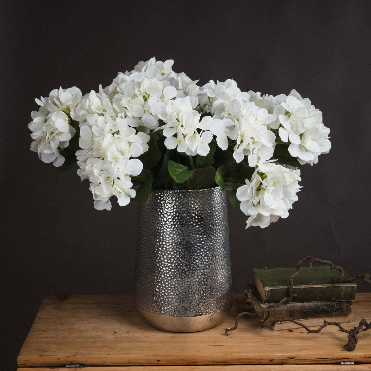 White Hydrangea Bouquet by Hill Interiors