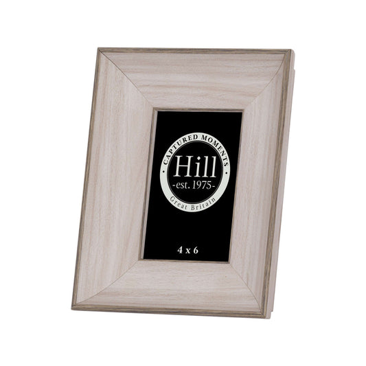 White Washed Wood Photo Frame 4X6 by Hill Interiors