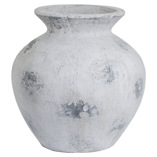 Downton Large Antique White Vase by Hill Interiors