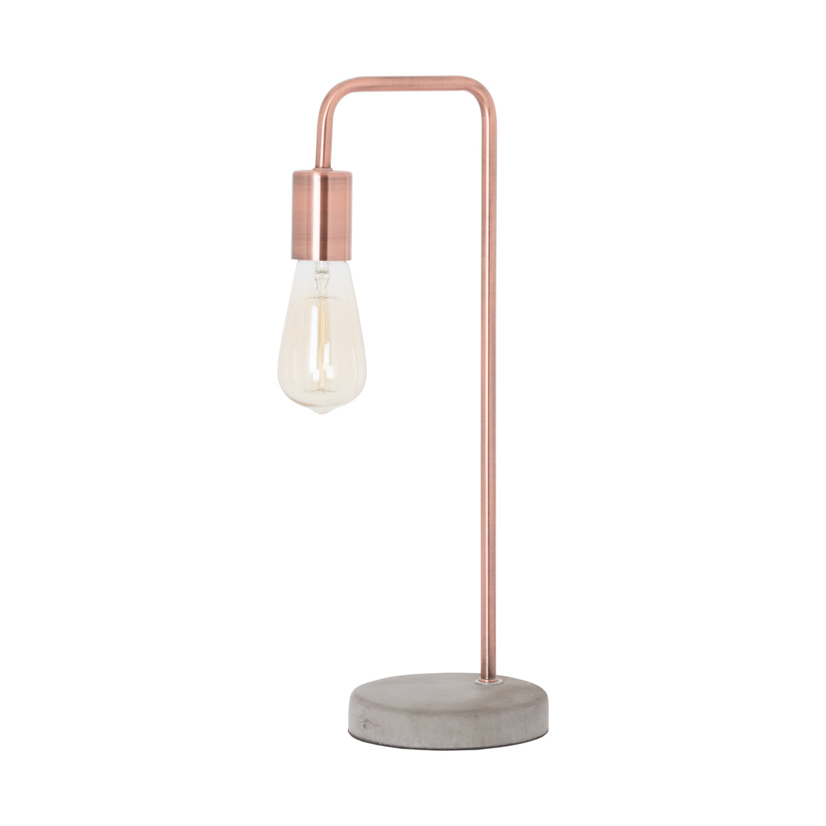 Copper Industrial Lamp With Stone Base by Hill Interiors - image 3