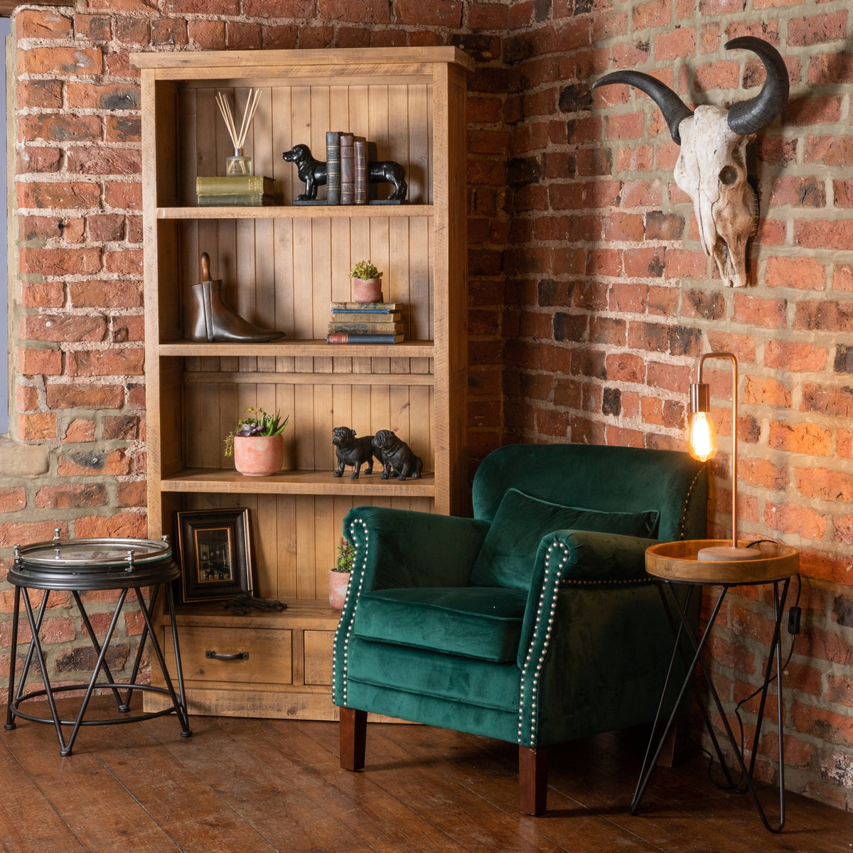 Copper Industrial Lamp With Stone Base by Hill Interiors - image 5
