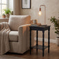 Copper Industrial Lamp With Stone Base by Hill Interiors