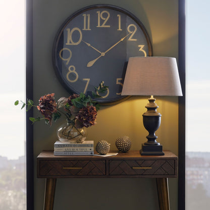 Soho Brass And Black Large Clock by Hill Interiors - image 4