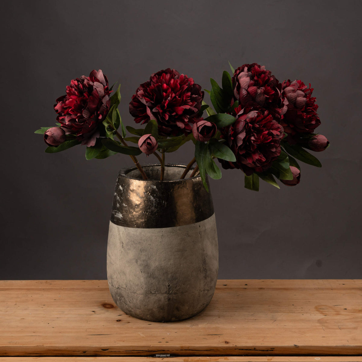 Burgundy Peony Rose by Hill Interiors