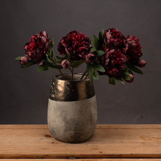 Burgundy Peony Rose by Hill Interiors