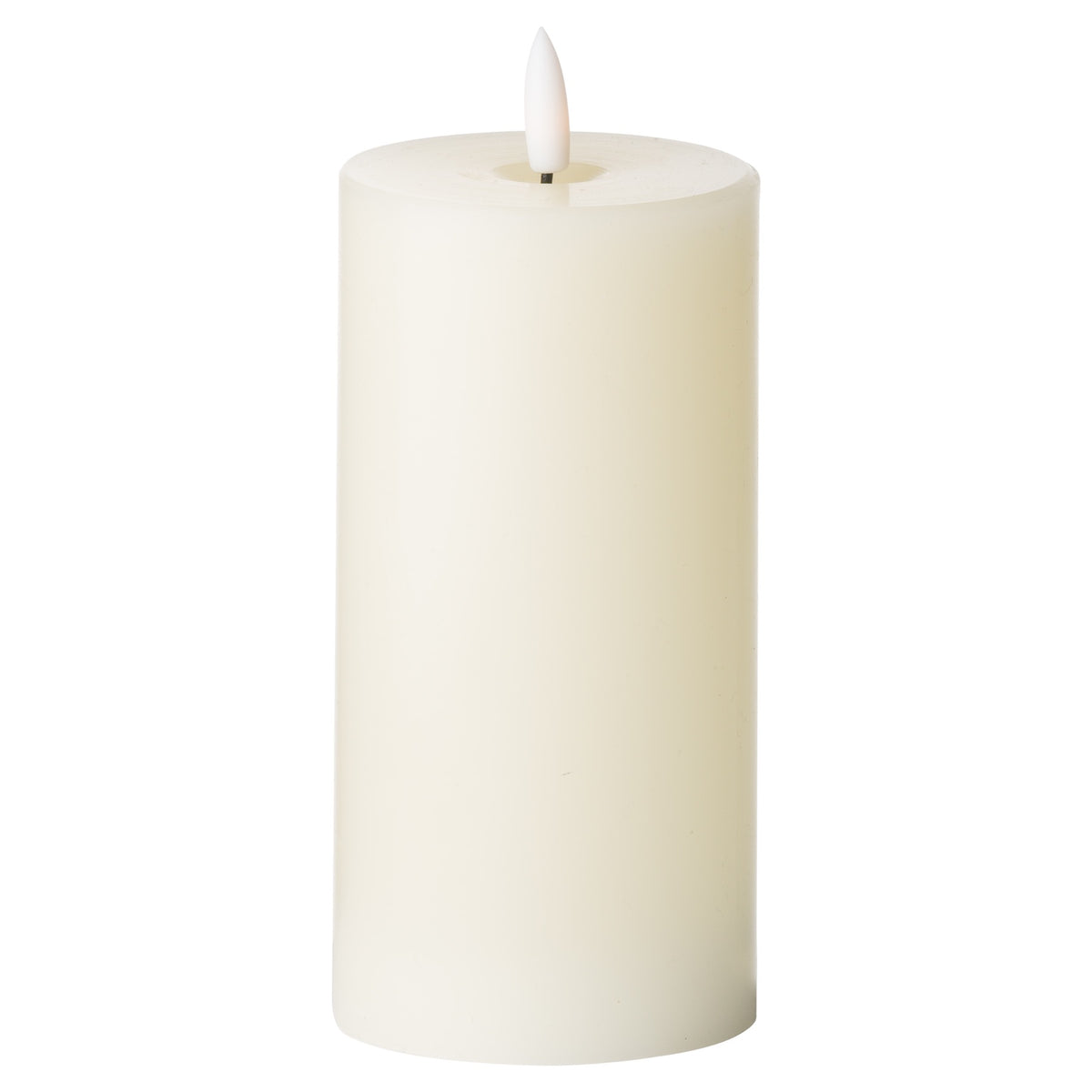 Luxe Collection Natural Glow 3 x 6 LED Cream Wax Candle by Hill Interiors