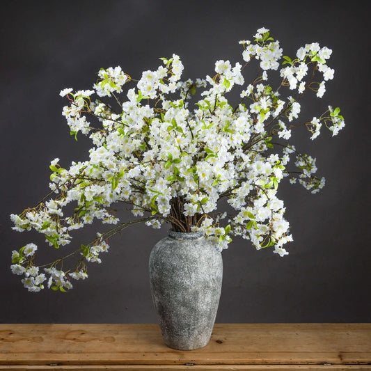 White Cherry Blossom Spray by Hill Interiors