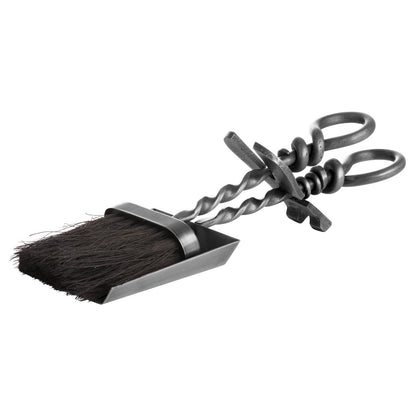 Silver Hearth Tidy Set With Hand Turned Loop Handle by Hill Interiors - image 2