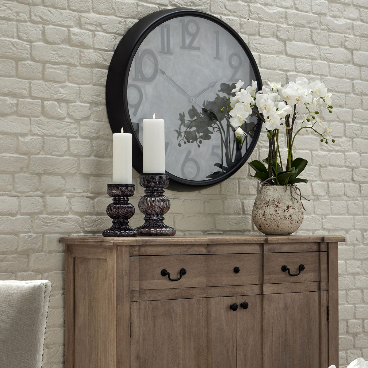 Large Stone Potted Orchid With Roots by Hill Interiors - image 3