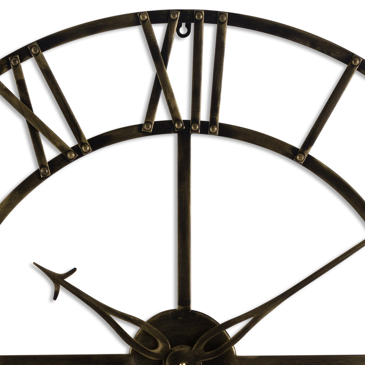 Small Antique Brass Skeleton Clock by Hill Interiors - image 2