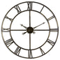 Large Antique Brass Large Skeleton Clock by Hill Interiors