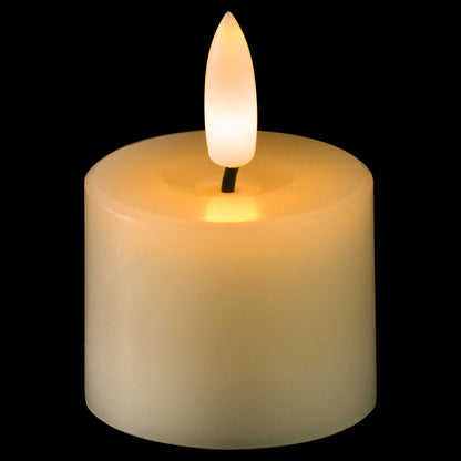 Luxe Collection Set Of 6 Natural Glow Led Tealight Candles by Hill Interiors - image 4