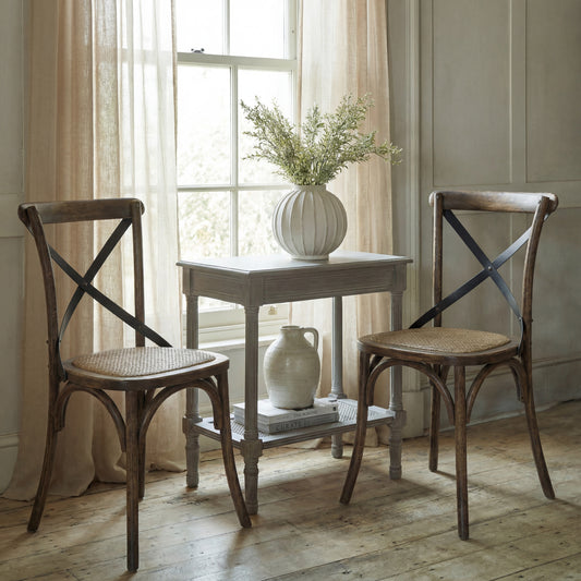 Cross Back Dining Chair by Hill Interiors