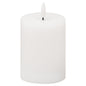 Luxe Collection Natural Glow 3x4 LED White Wax Candle by Hill Interiors