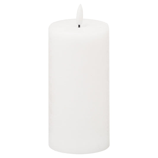 Luxe Collection Natural Glow 3x6 LED White Wax Candle by Hill Interiors