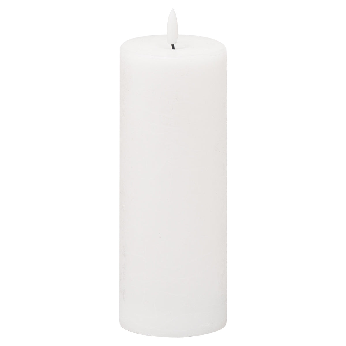 Luxe Collection Natural Glow 3x8 LED White Wax Candle by Hill Interiors